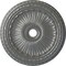 Ekena Millwork Viceroy Ceiling Medallion (Fits Canopies up to 4 7/8"), 35 1/8"OD x 4 7/8"ID x 2 1/2"P, Silver CM35VISLS - alternate 1